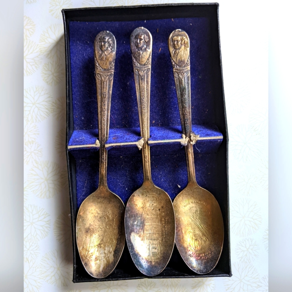 Wm Rogers Presidential Spoon Set